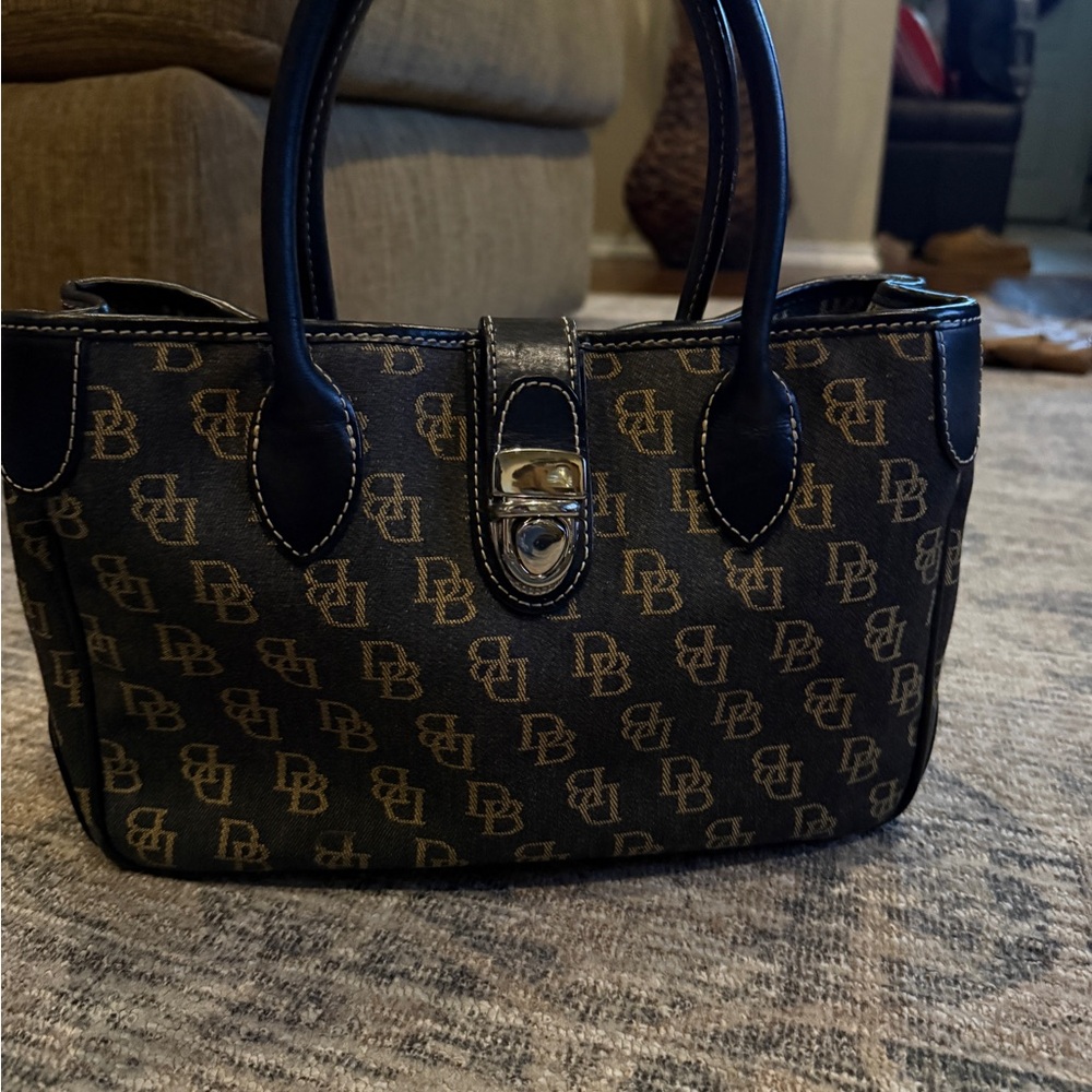 Dooney & Bourke Black and Brown Satchel